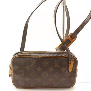 Authentic Louis Vuitton Pochette Marly Bandouliere